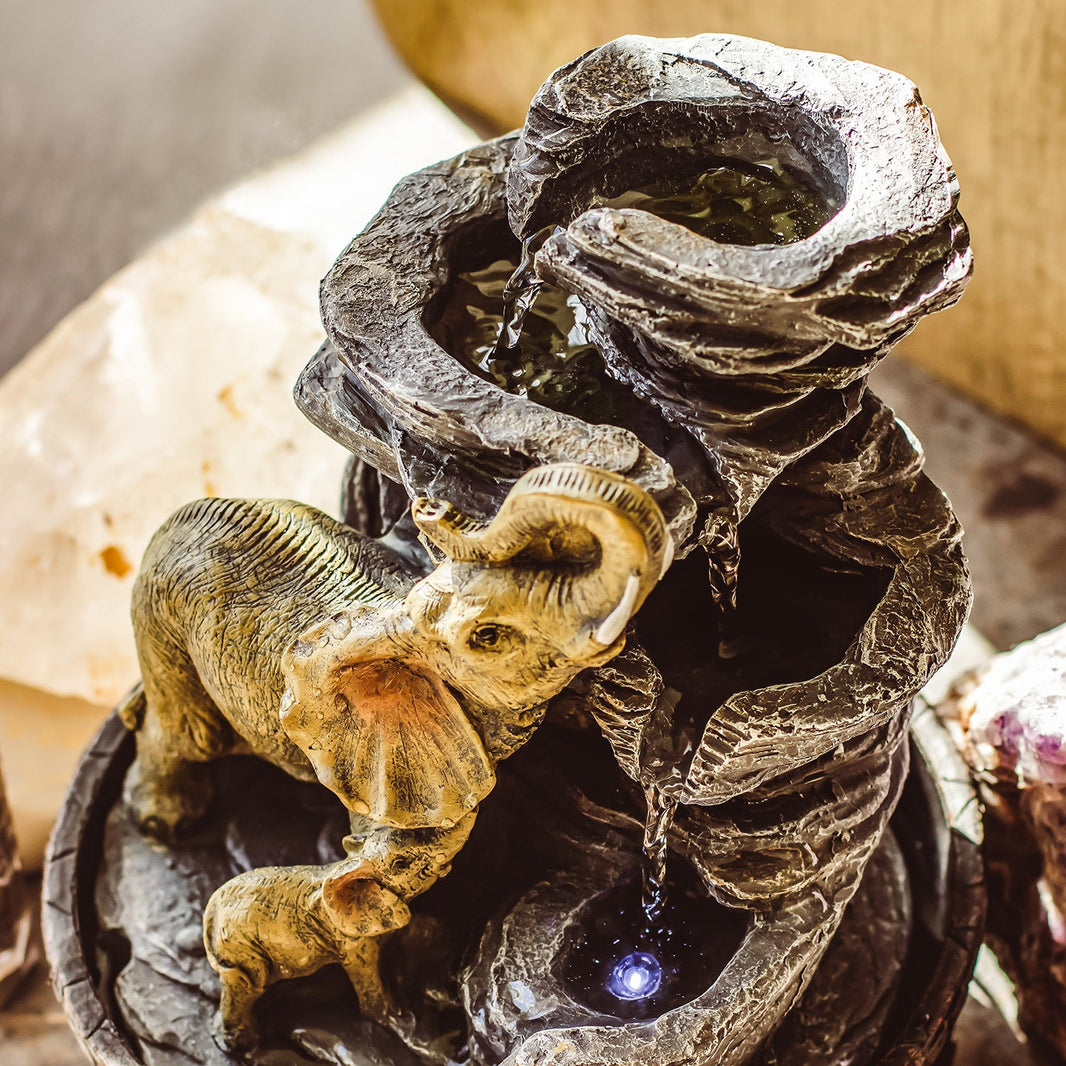 Elephant Rockfall Sensory Indoor Water Feature