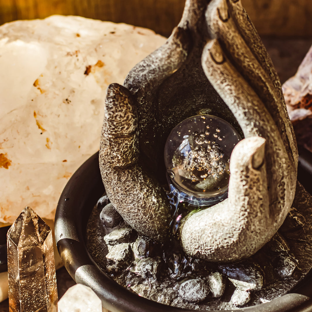 Small Hand Sensory Indoor Water Feature with spinning ball