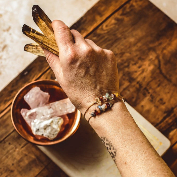 Bohemian Intention Chip Bracelets