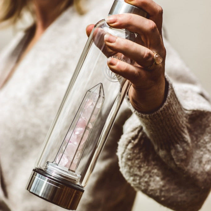 Crystal-Infused Elixir Water Bottles | Wellness & Mindfulness