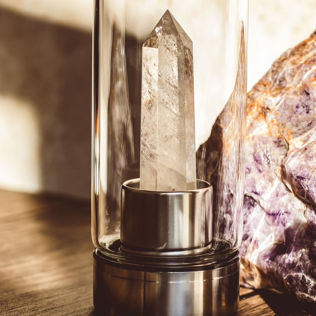 Crystal Clear Wand Bottle – Clear Quartz