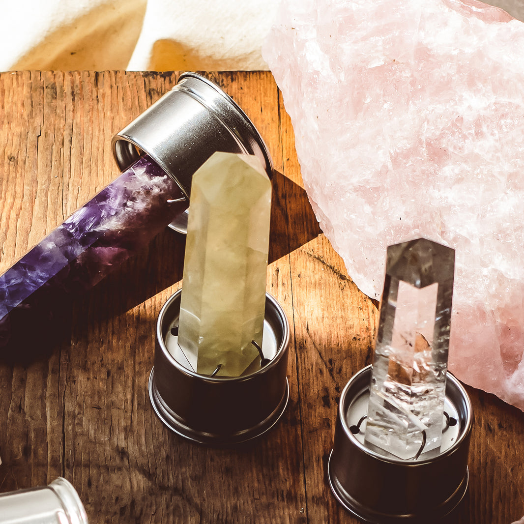 Citrine Crystal Wand Insert - Invite Good Luck, Positivity & Success