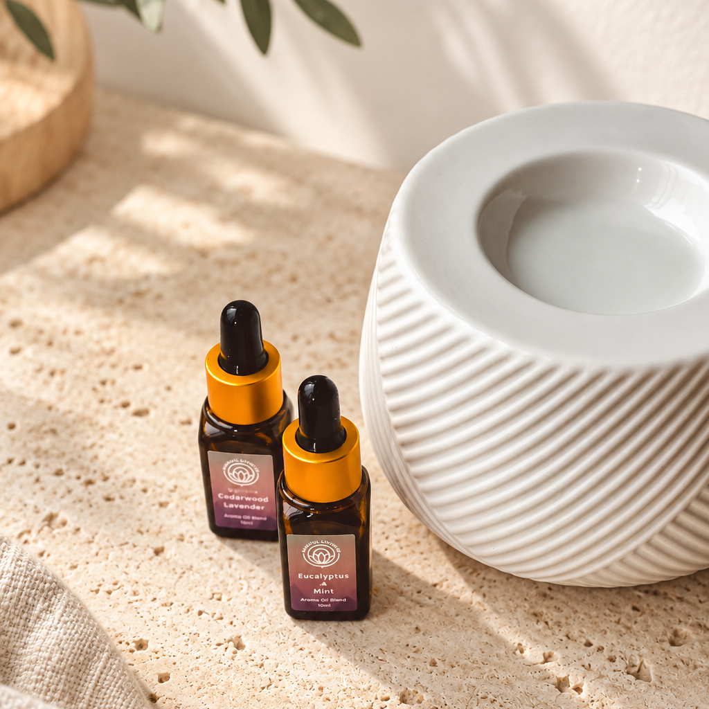 FLAMELESS CERAMIC WAX & OIL WARMER WITH LED LIGHT