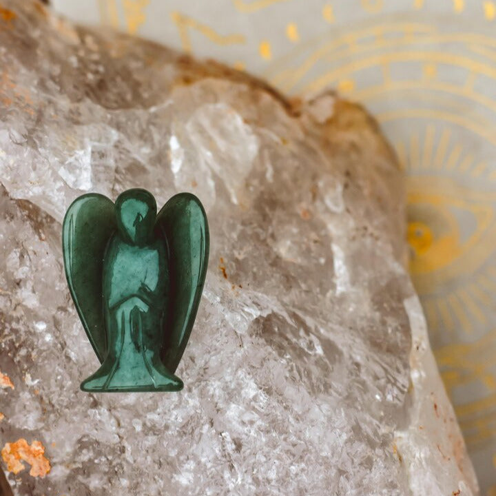 Large Gemstone Angel – Divine Protection & Spiritual Guidance