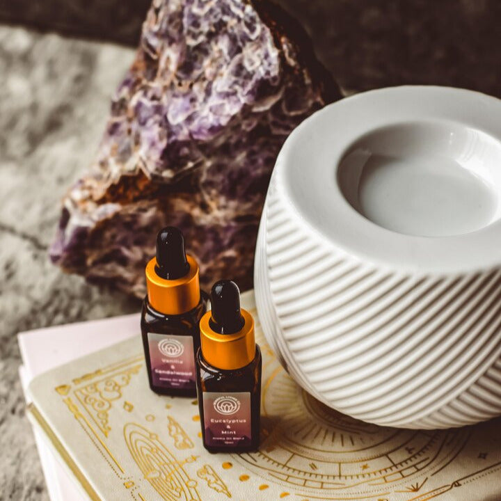 Ceramic Textured White Electric Oil & Wax Melt Burner