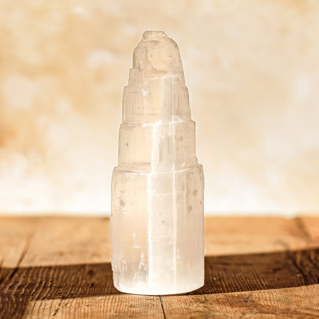 Selenite Towers – Natural Crystal for Cleansing & Clarity