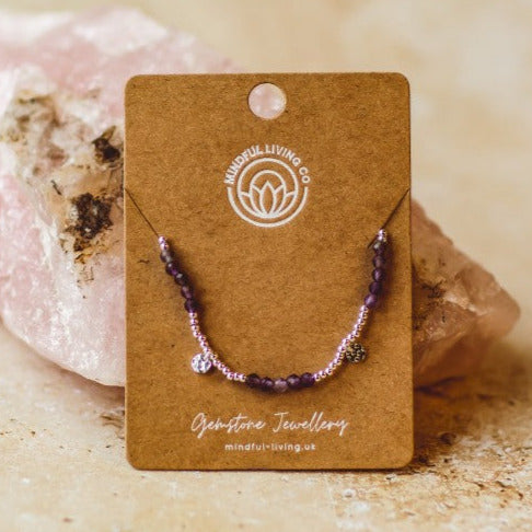 Delicate Gemstone Silver Plated Bracelet Collection