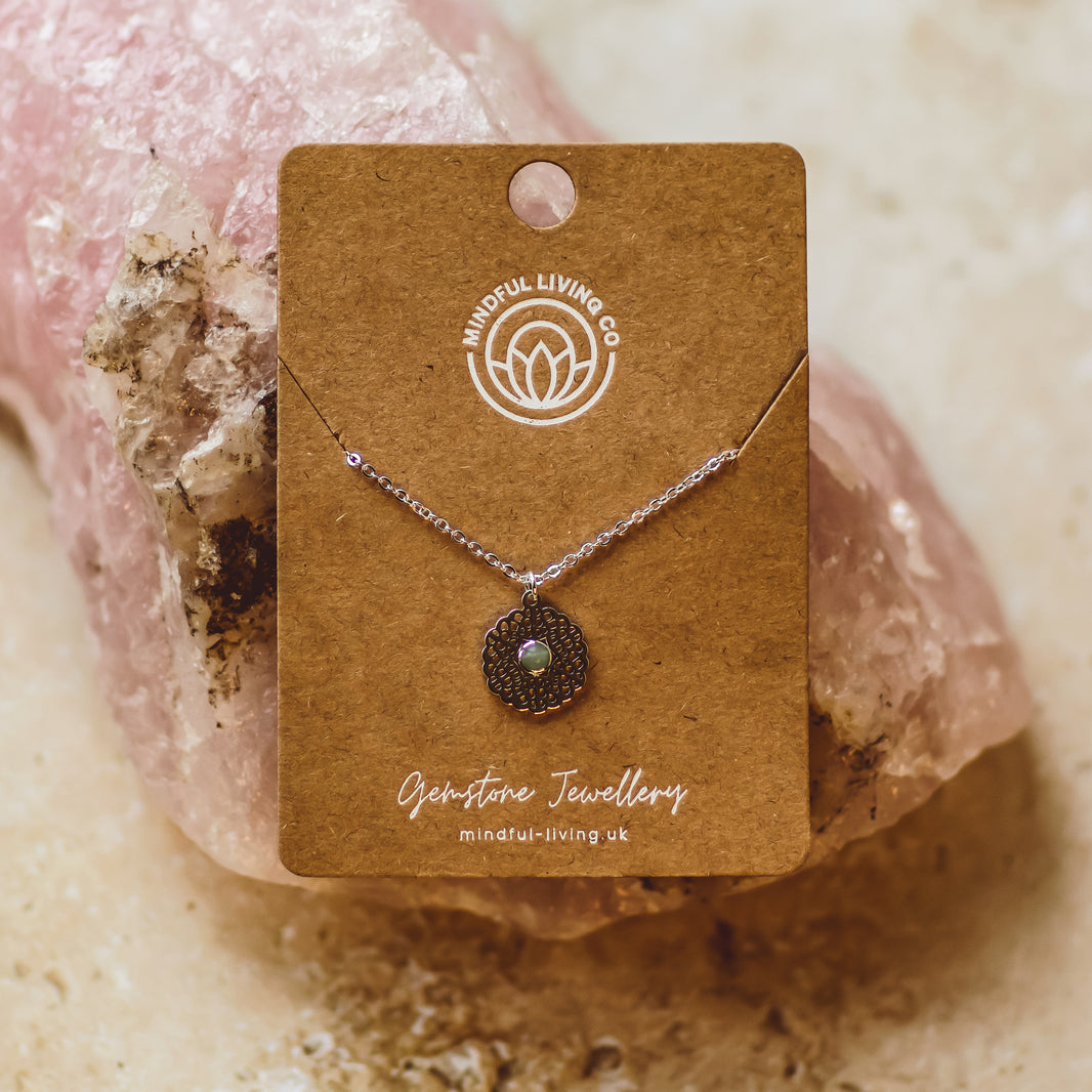 Mandala Silver Plated Necklace Collection