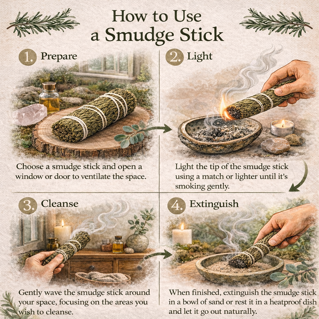 Rosemary Smudge 4"