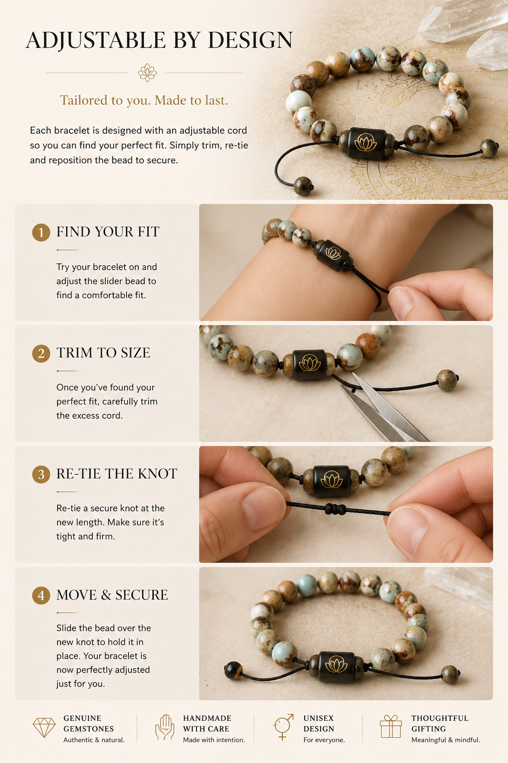 Polished 8mm Beaded Bracelets